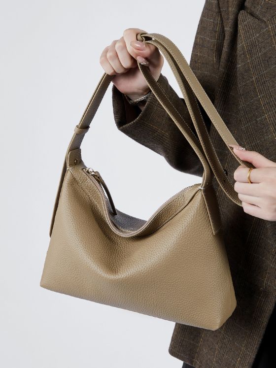 Elova Handcrafted Genuine Leather Crossbody Bag in Gray - E519 view 5