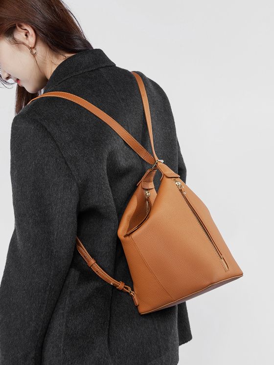 Elova Handcrafted Genuine Leather Bag in Black - E514 view 6