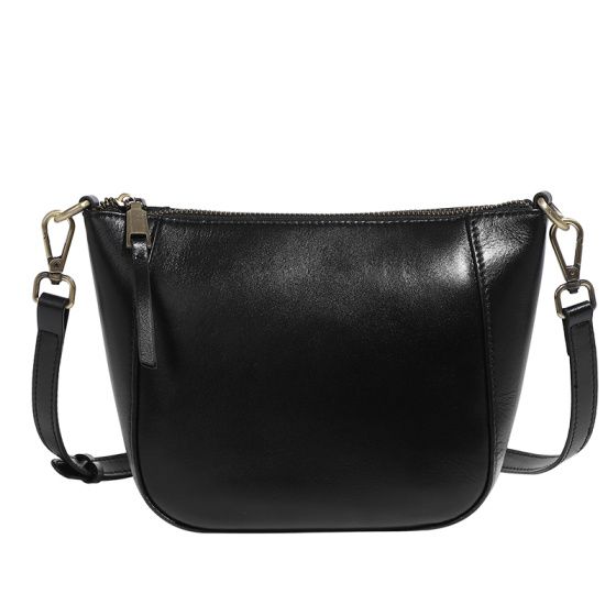 Elova Handcrafted Genuine Leather Crossbody Bag in White - E194 view 4