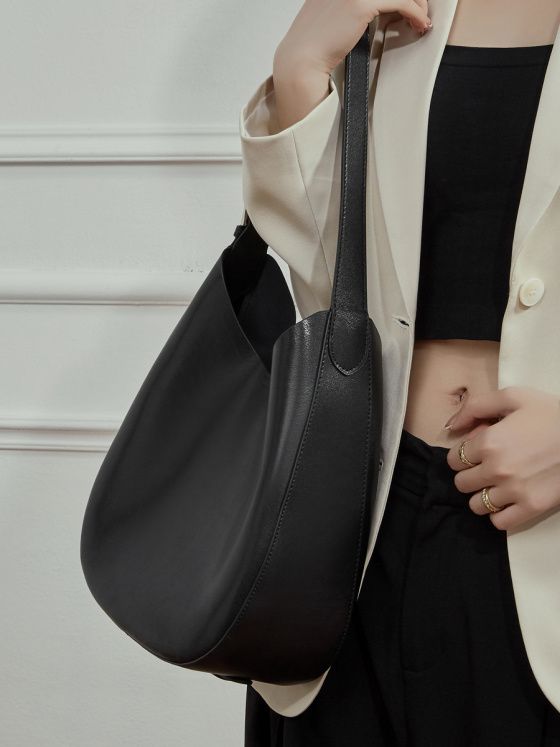 Elova Handcrafted Genuine Leather Tote Bag in Black - E774 view 4