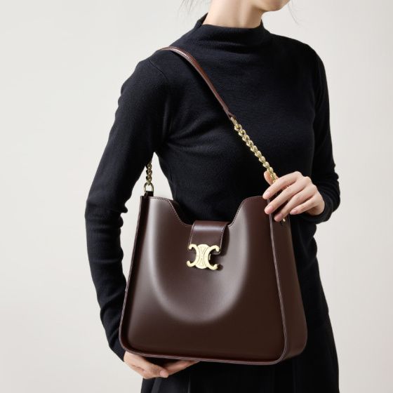 Elova Handcrafted Genuine Leather Bag in Black - E543 view 6