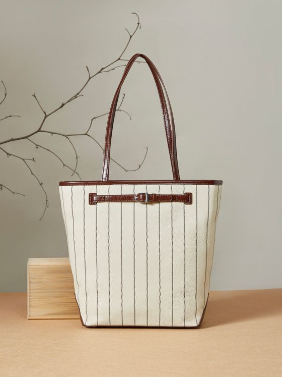 Elova Handcrafted Genuine Leather Tote Bag in Black - E468 view 3