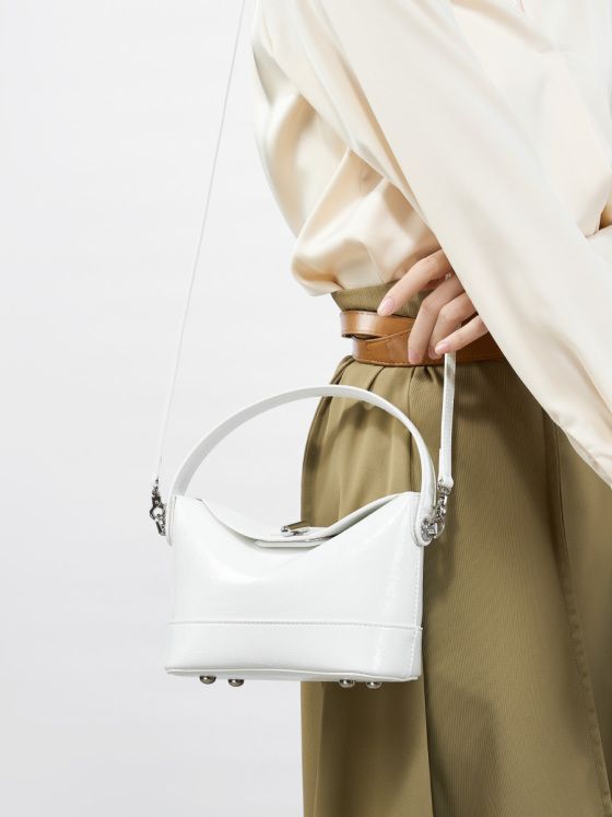 Elova Handcrafted Genuine Leather Bag in Black - E604 view 2