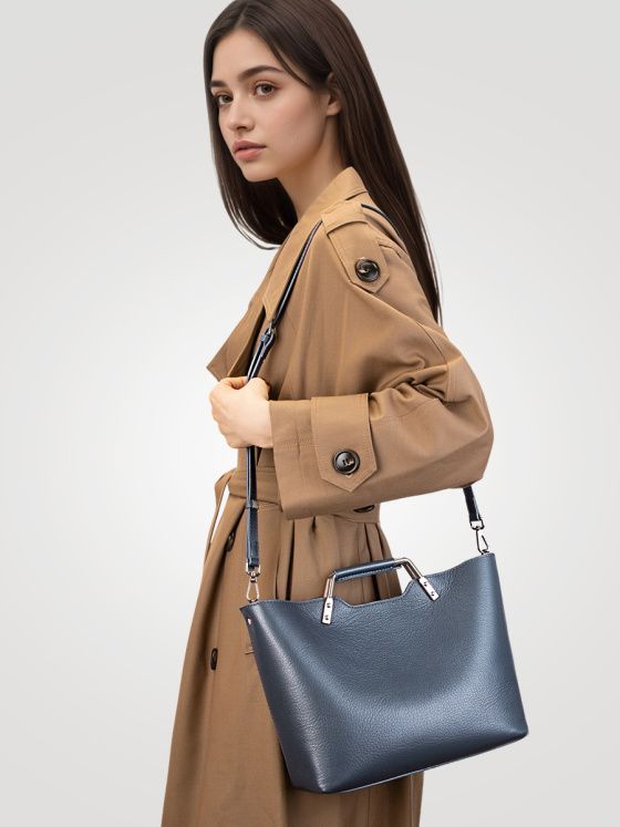 Elova Handcrafted Genuine Leather Crossbody Bag in Black - E747 view 6