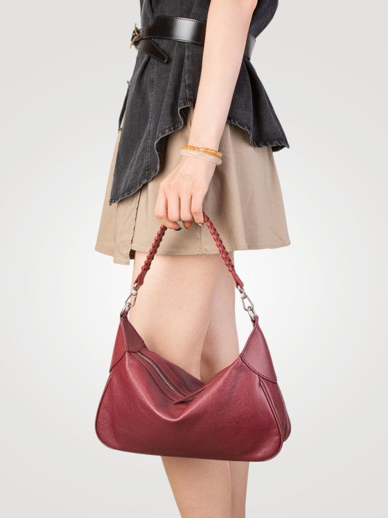 Elova Handcrafted Genuine Leather Crossbody Bag in Black - E745 view 6