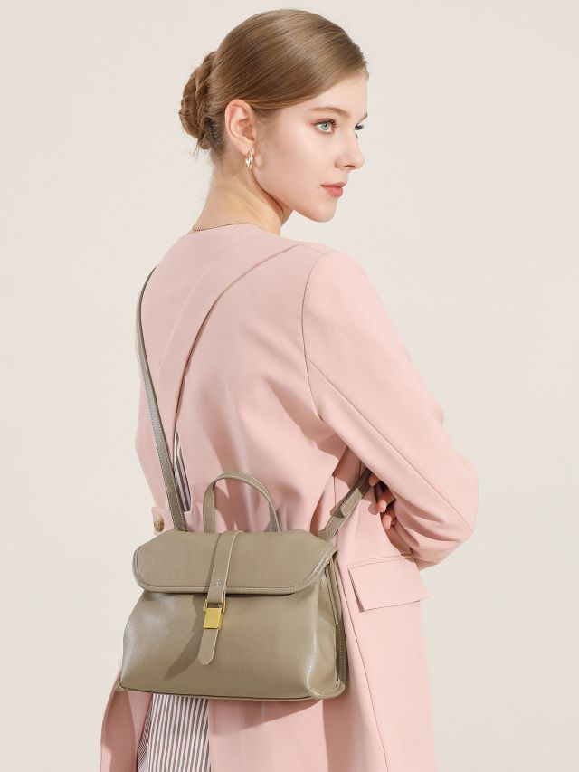 Elova Handcrafted Genuine Leather Crossbody Bag in Black - E591 view 6