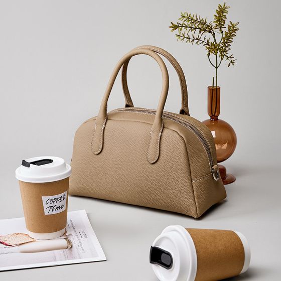 Elova Handcrafted Genuine Leather Bag in Brown - E169 view 3