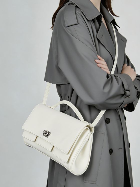 Elova Handcrafted Genuine Leather Crossbody Bag in Black - E798 view 4