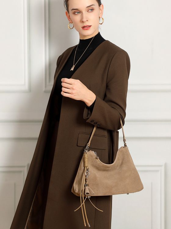 Elova Handcrafted Genuine Leather Tote Bag in Brown - E742 view 8