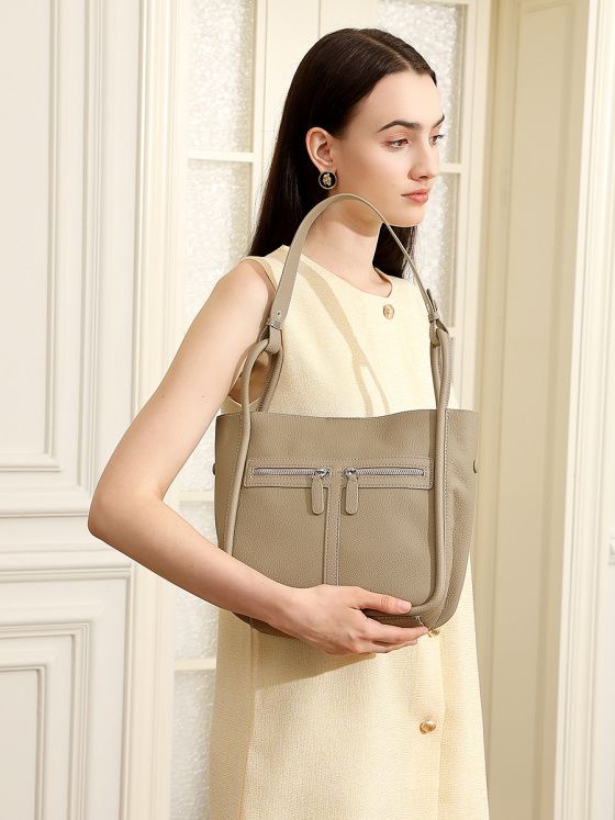 Elova Handcrafted Genuine Leather Crossbody Bag in Black - E692 view 5