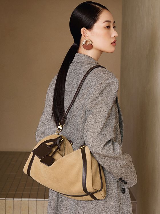 Elova Handcrafted Genuine Leather Crossbody Bag in Brown - E738 view 6