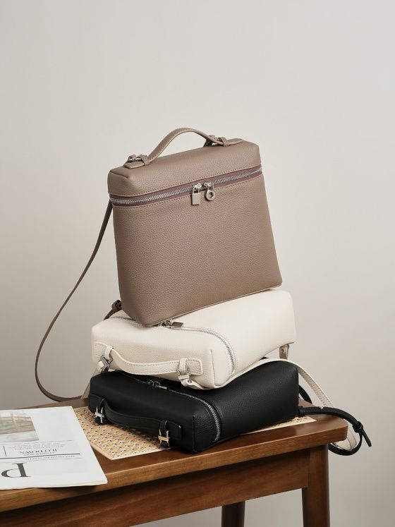 Elova Handcrafted Genuine Leather Piana Bag in Black - E266 view 4