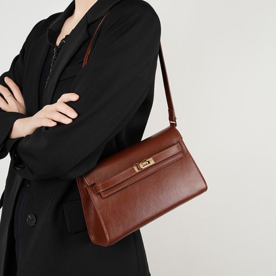 Elova Handcrafted Genuine Leather Bag in Black - E395 view 3