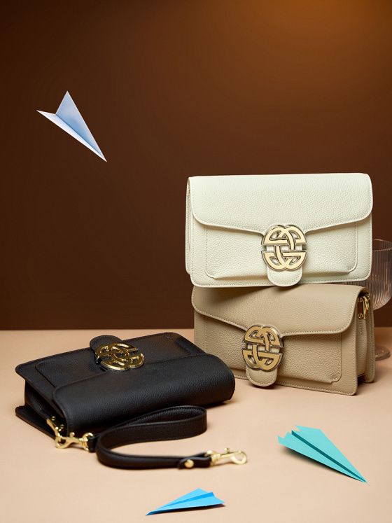 Elova Handcrafted Genuine Leather Crossbody Bag in Black - E267 view 6