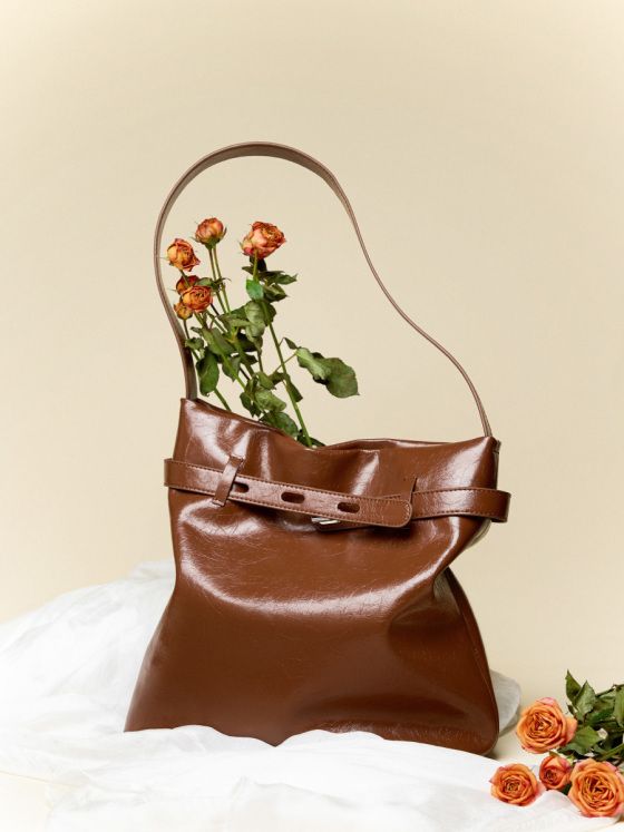 Elova Handcrafted Genuine Leather Tote Bag in Black - E550 view 6