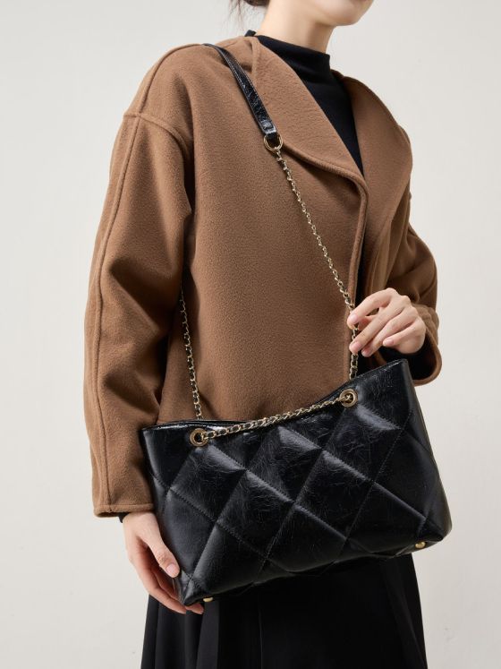 Elova Handcrafted Genuine Leather Crossbody Bag in Black - E544 view 3