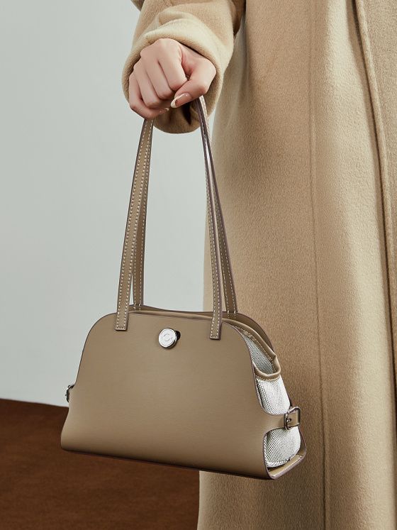 Elova Handcrafted Genuine Leather Bag in Black - E785 view 8