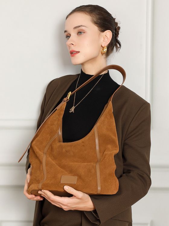 Elova Handcrafted Genuine Leather Crossbody Bag in Brown - E752 view 2