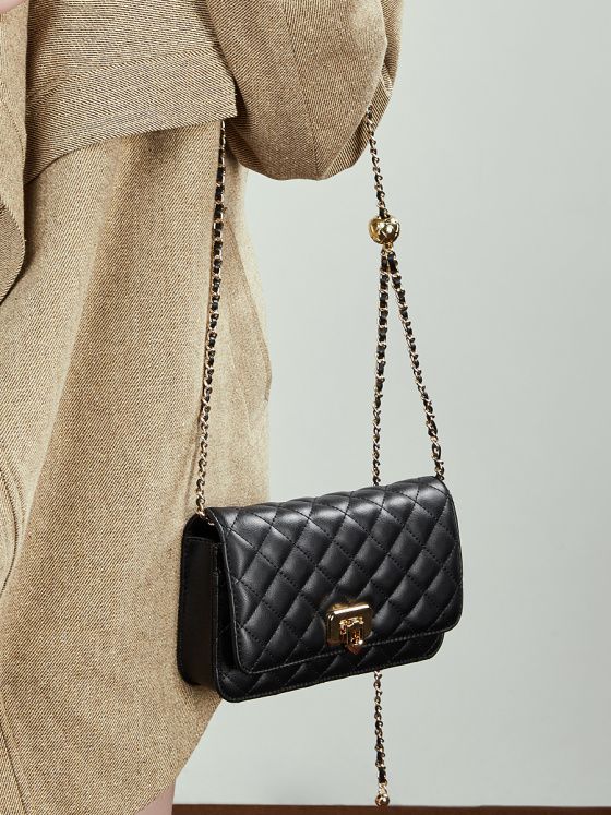 Elova Handcrafted Genuine Leather Crossbody Bag in Black - E792 view 8