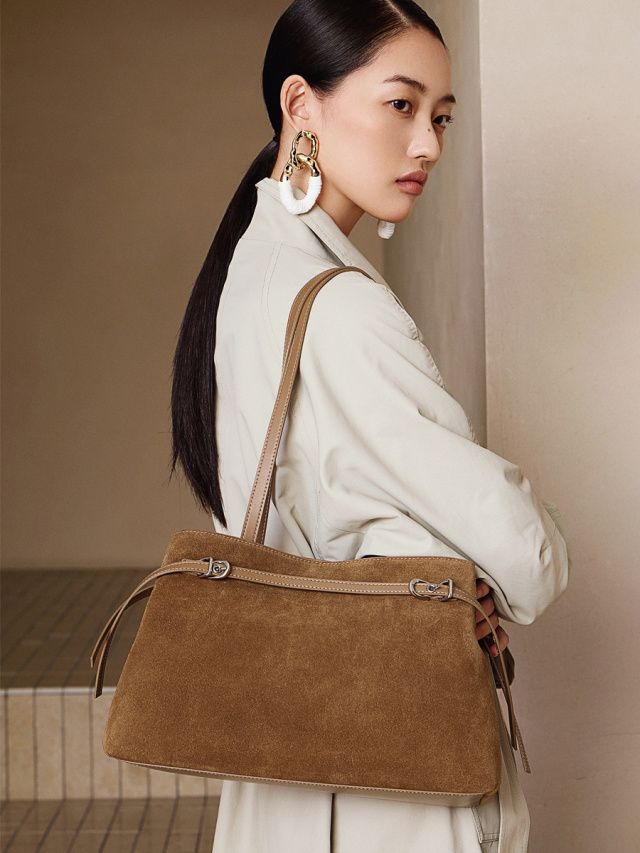 Elova Handcrafted Genuine Leather Crossbody Bag in Brown - E736 view 7