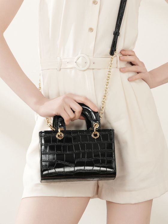 Elova Handcrafted Genuine Leather Crossbody Bag in Black - E626 view 6