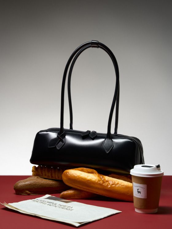 Elova Handcrafted Genuine Leather Bag in Black - E545 view 6