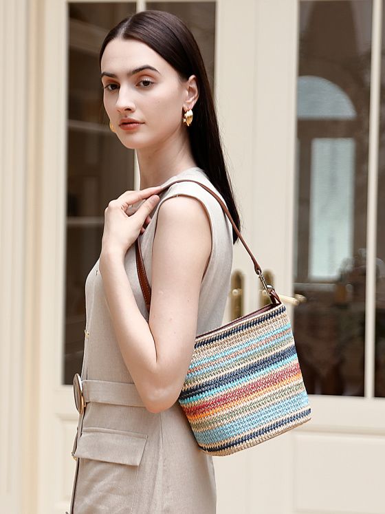 Elova Handcrafted Genuine Leather Tote Bag in Red - E675 view 4