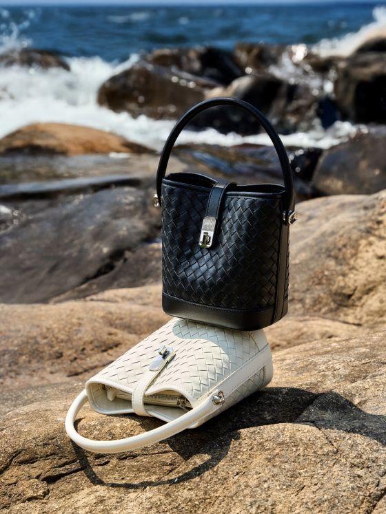 Elova Handcrafted Genuine Leather Bag in Black - E608 view 6