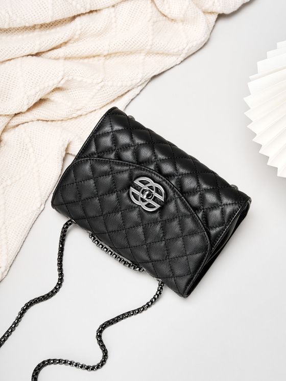 Elova Handcrafted Genuine Leather Crossbody Bag in Black - E217 view 4