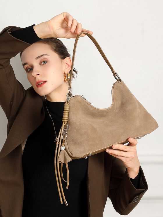 Elova Handcrafted Genuine Leather Tote Bag in Brown - E742 view 6