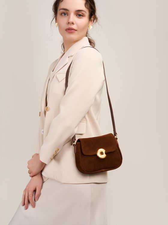 Elova Handcrafted Genuine Leather Bag in Black - E200 view 2