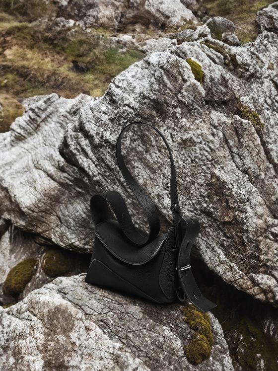 Elova Handcrafted Genuine Leather Crossbody Bag in Black - E271 view 6