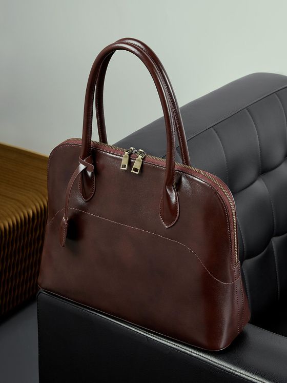 Elova Handcrafted Genuine Leather Bag in Black - E760 view 7