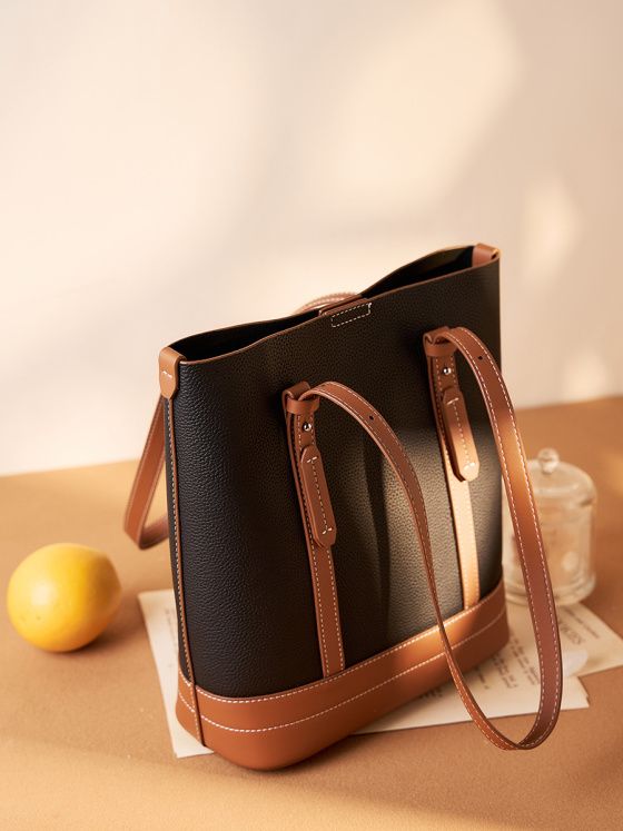 Elova Handcrafted Genuine Leather Bag in Black - E264 view 5