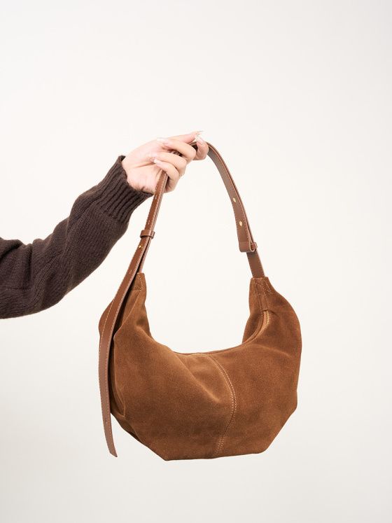 Elova Handcrafted Genuine Leather Crossbody Bag in Brown - E235 view 3