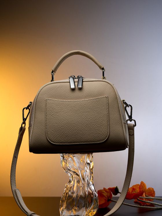 Elova Handcrafted Genuine Leather Crossbody Bag in Black - E385 view 5