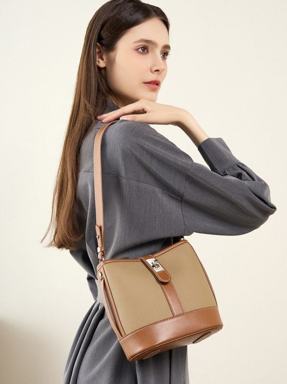 Elova Handcrafted Genuine Leather Crossbody Bag in White - E381 view 2