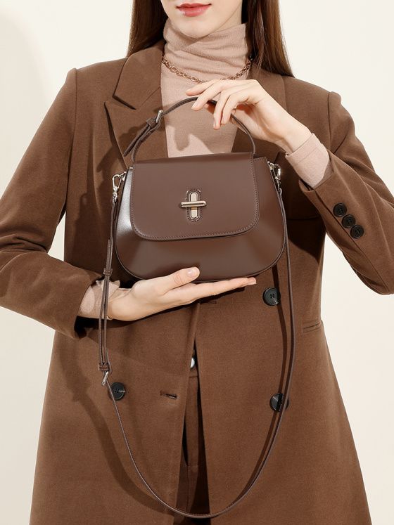 Elova Handcrafted Genuine Leather Bag in Black - E582 view 3