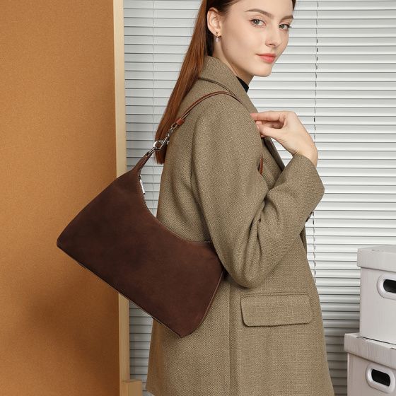 Elova Handcrafted Genuine Leather Tote Bag in Brown - E535 view 4