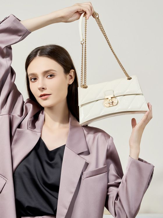 Elova Handcrafted Genuine Leather Crossbody Bag in Black - E411 view 5