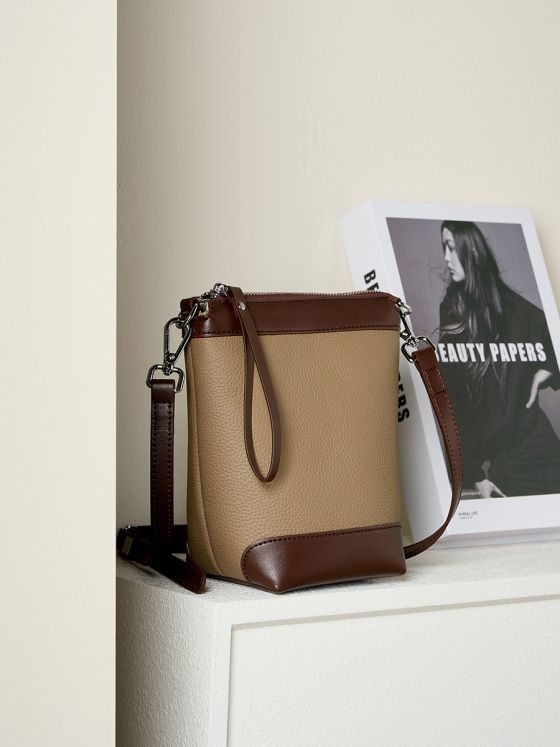 Elova Handcrafted Genuine Leather Crossbody Bag in White - E378 view 4