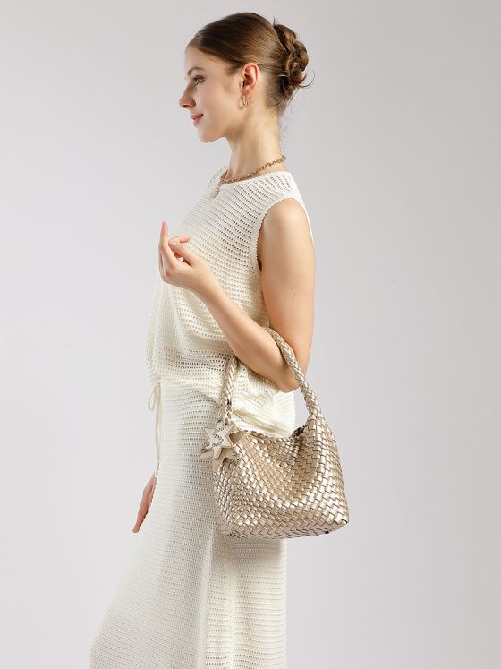 Elova Handcrafted Genuine Leather Tote Bag in Blue - E717 view 3