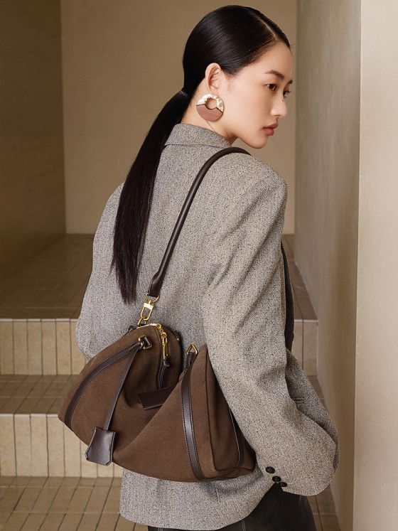 Elova Handcrafted Genuine Leather Crossbody Bag in Brown - E738 view 4