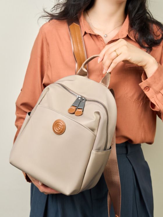 Elova Handcrafted Genuine Leather Backpack in Black - E627 view 2