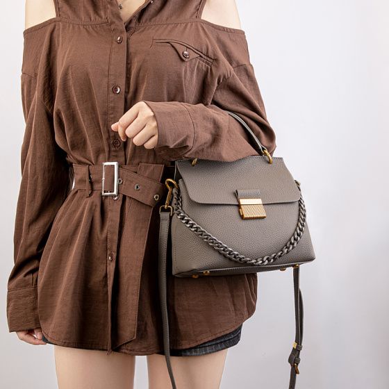 Elova Handcrafted Genuine Leather Crossbody Bag in White - E704 view 6