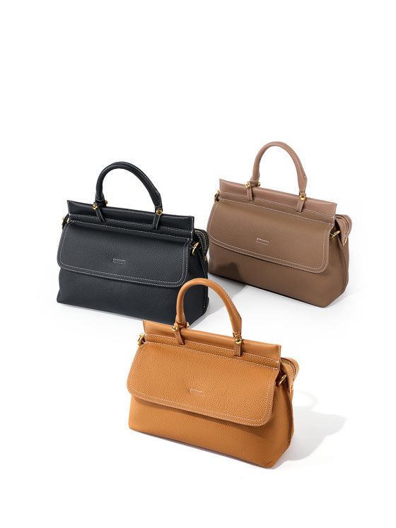 Elova Handcrafted Genuine Leather Crossbody Bag in Black - E232 view 4