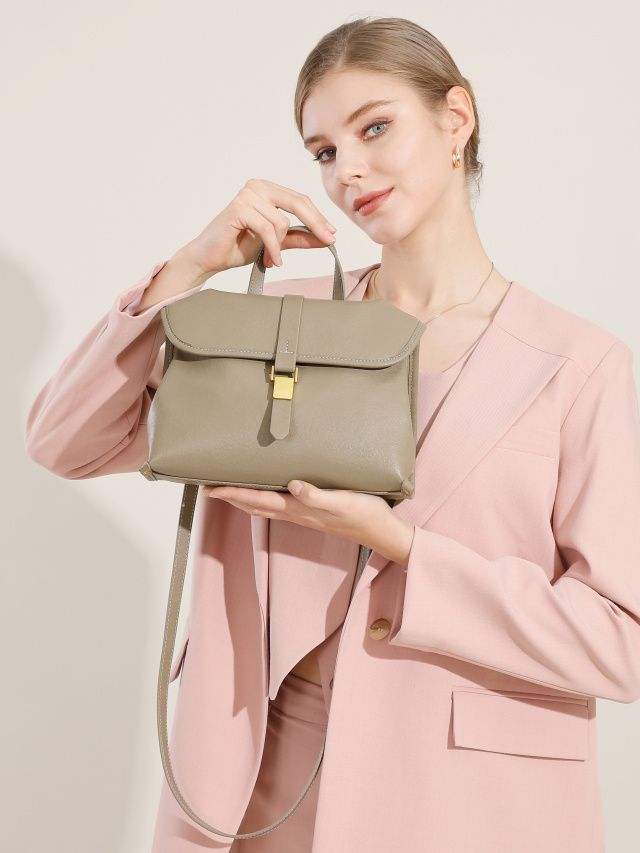 Elova Handcrafted Genuine Leather Crossbody Bag in Black - E591 view 8