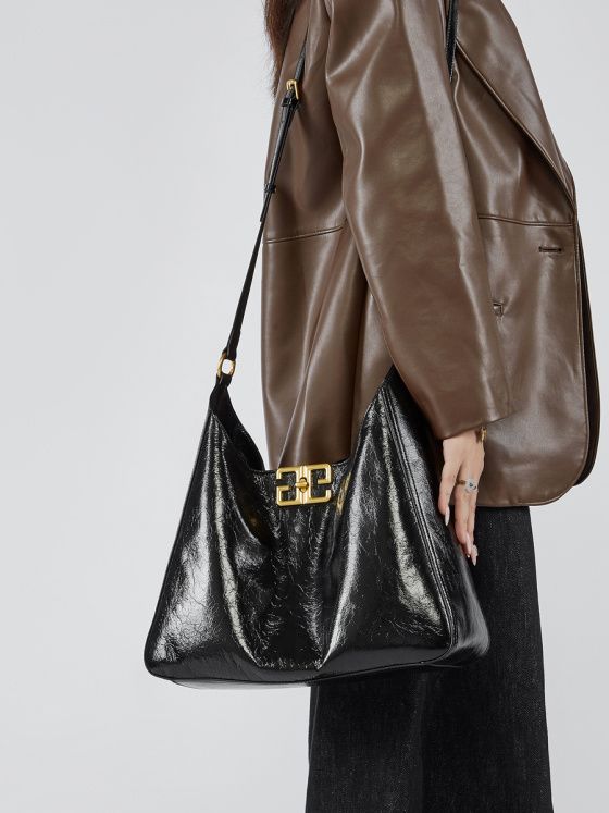 Elova Handcrafted Genuine Leather Tote Bag in Black - E477 view 4