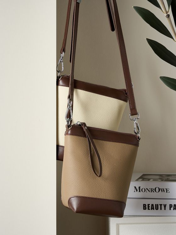 Elova Handcrafted Genuine Leather Crossbody Bag in White - E378 view 5