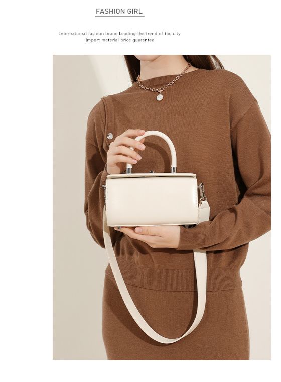 Elova Handcrafted Genuine Leather Crossbody Bag in Black - E613 view 8